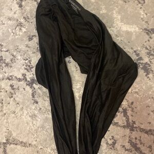 Beyond Yoga Charcoal Scarf NWT